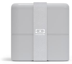 Svačinový box MonBento Square Coton NEW| světlé šedý
