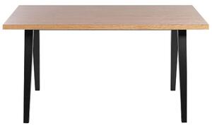 Jídelní stůl Lenza (světlé dřevo + černá). 1080898