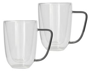 Sada dvou hrníčků CEMBRA s dvojitým dnem, šedé ALL 992487 250 ml (2 ks)
