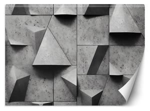 Fototapeta Geometrické betonové tvary Materiál: Vliesová, Rozměry: 200 x 140 cm