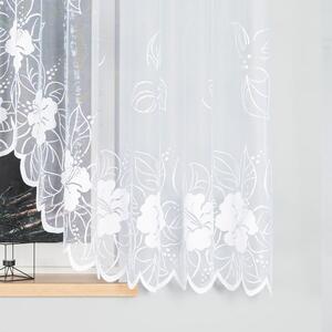 Bílá žakárová záclona GRACJANA 500x160 cm