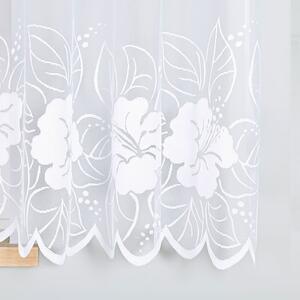 Bílá žakárová záclona GRACJANA 500x160 cm