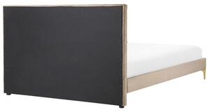 Manželská postel 140 cm Linux (béžová). 1080952