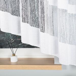 Bílá žakárová záclona VIKTORIA 500x160 cm