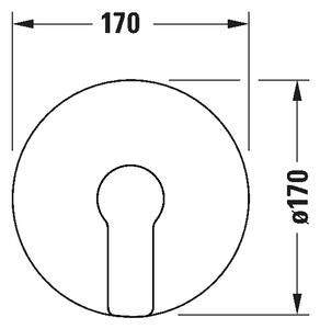Duravit DC4210010046 - Sprchová baterie pro pod. instalaci D-CODE matná černá