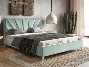 Manželská postel s roštem 160x200 cm Keren Barva: Modrá - Kronos 09