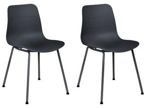 Set 2 ks jídelních židlí Looza (černá). 1081005