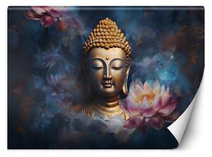 Fototapeta Budha a květiny Materiál: Vliesová, Rozměry: 200 x 140 cm