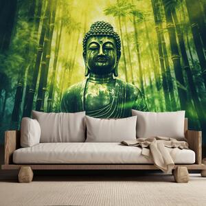 Fototapeta Budha v bambusovém lese Materiál: Vliesová, Rozměry: 300 x 210 cm