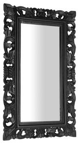 SAPHO - SAMBLUNG zrcadlo ve vyřezávaném rámu 40x70cm, černá IN113