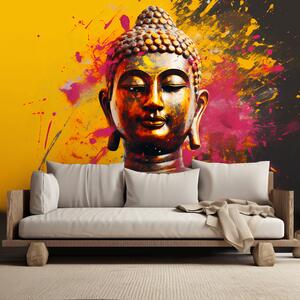 Fototapeta Budha na abstraktním pozadí Materiál: Vliesová, Rozměry: 300 x 210 cm