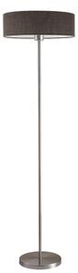 LED Stojací lampa TUNJA 1xE27/20W/230V pr. 38 cm matný chrom/hnědá