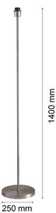 LED Stojací lampa TUNJA 1xE27/20W/230V pr. 38 cm matný chrom/hnědá