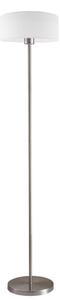 LED Stojací lampa TUNJA 1xE27/20W/230V pr. 30 cm matný chrom/bílá