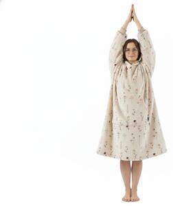 XPOSE® Mikinová deka DIVOKÉ MÁKY - béžová