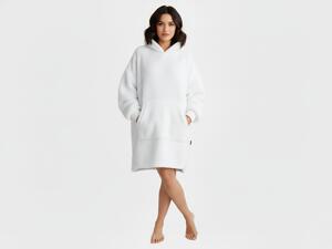 XPOSE® Beránková mikinová deka - bílá