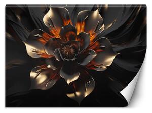 Fototapeta Černozlatý lotosový květ Materiál: Vliesová, Rozměry: 200 x 140 cm