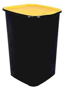 BELLI e FORTI s.r.l. Belli E Forti koš na tříděný odpad RECYCLING, černý, plast, žluté víko, 50 L