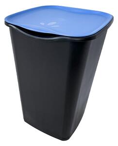 BELLI e FORTI s.r.l. Belli E Forti koš na tříděný odpad RECYCLING, černý, plast, modré víko, 50 L