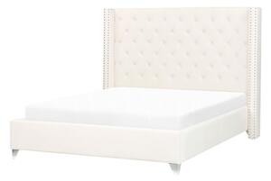 Manželská postel 140 cm Lubbka (bílá) (s roštem). 1081058