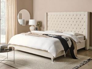 Manželská postel 180 cm Lubbka (bílá) (s roštem). 1081060