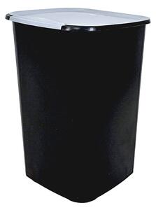 BELLI e FORTI s.r.l. Belli E Forti koš na tříděný odpad RECYCLING, černý, plast, šedé víko, 50 L