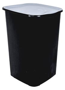 BELLI e FORTI s.r.l. Belli E Forti koš na tříděný odpad RECYCLING, černý, plast, šedé víko, 50 L