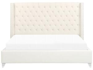Manželská postel 180 cm Lubbka (bílá) (s roštem). 1081060