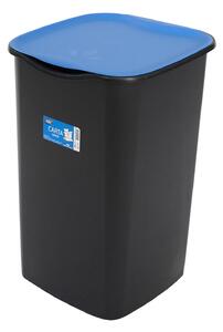 BELLI e FORTI s.r.l. Belli E Forti koš na tříděný odpad RECYCLING, černý, plast, modré víko, 50 L