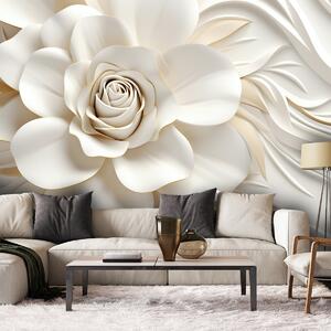 Fototapeta Krásná bílá růže Materiál: Vliesová, Rozměry: 200 x 140 cm