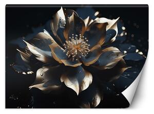 Fototapeta Modrozlatý lotosový květ Materiál: Vliesová, Rozměry: 200 x 140 cm
