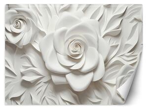 Fototapeta Bílé růže Materiál: Vliesová, Rozměry: 200 x 140 cm