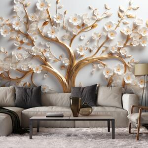 Fototapeta Nádherný zlatý strom Materiál: Vliesová, Rozměry: 200 x 140 cm