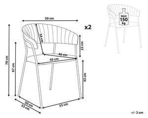 Set 2 ks jídelních židlí Marza (béžová). 1081248