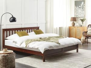Manželská postel 180 cm Maye (tmavé dřevo). 1081308