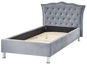 Jednolůžková postel 200 x 90 cm Metty (šedá) (s roštem). 1081381