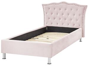 Jednolůžková postel 200 x 90 cm Metty (růžová) (s roštem). 1081382