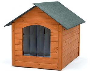 Zateplená bouda pro velikost psa. XL - 113 cm x 90 cm x 89 cm Teak