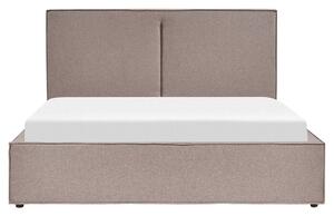 Manželská postel 160 cm Moiza (tmavě šedá) (s roštem) (s úl. prostorem). 1081484
