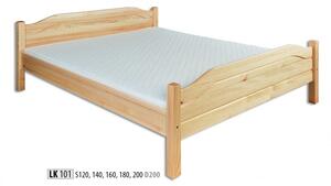 Drewmax Dřevěná postel 140x200 LK101 borovice