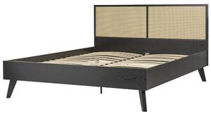 Manželská postel 160 cm Monza (černá). 1081514