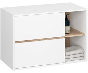 Skříňka pod umyvadlo VAMI W90 2SZ bílá / dub sonoma