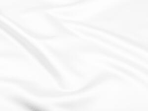Látka polyesterový satén LUX-L040 Bílá - šířka 150 cm