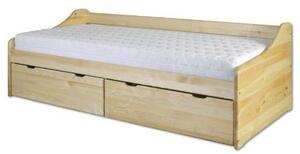 Drewmax Dřevěná postel 90x200 LK130 borovice