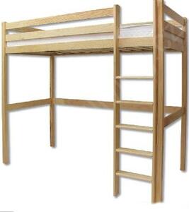 Drewmax Dřevěná postel 90x200 LK135 olše