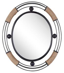 Nástěnné zrcadlo Mouza (černá). 1081573