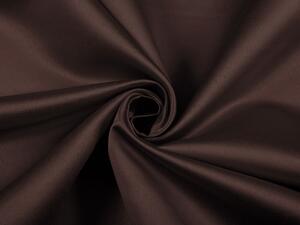 Biante Saténový kulatý ubrus polyesterový Satén LUX-L042 Čokoládově hnědý Ø 140 cm
