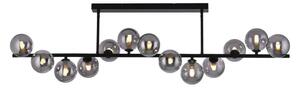 Schöner Wohnen 14505-18 - LED Lustr na tyči DUBAI 13xG9/3W/230V černá/kouřová