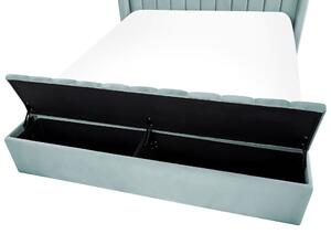 Manželská postel 140 cm Noya (mátová) (s roštem) (s úl. prostorem). 1081730