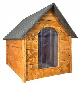 HBG Dřevěná bouda pro psa Trend L, zateplená, impregnovaná světlá 68 cm x 60 cm x 82 cm